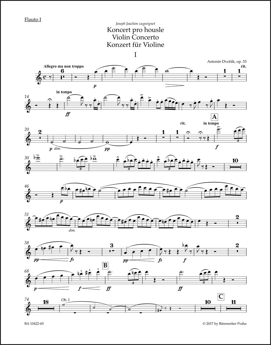 ドヴォルザーク:ヴァイオリン協奏曲 イ短調 作品53