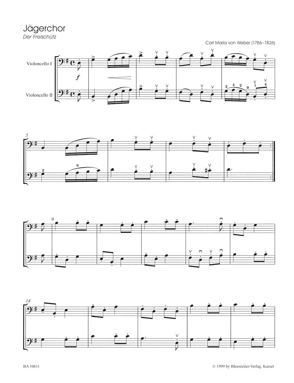 アンサンブル二重奏/2本のチェロのためのクラシック名曲集
