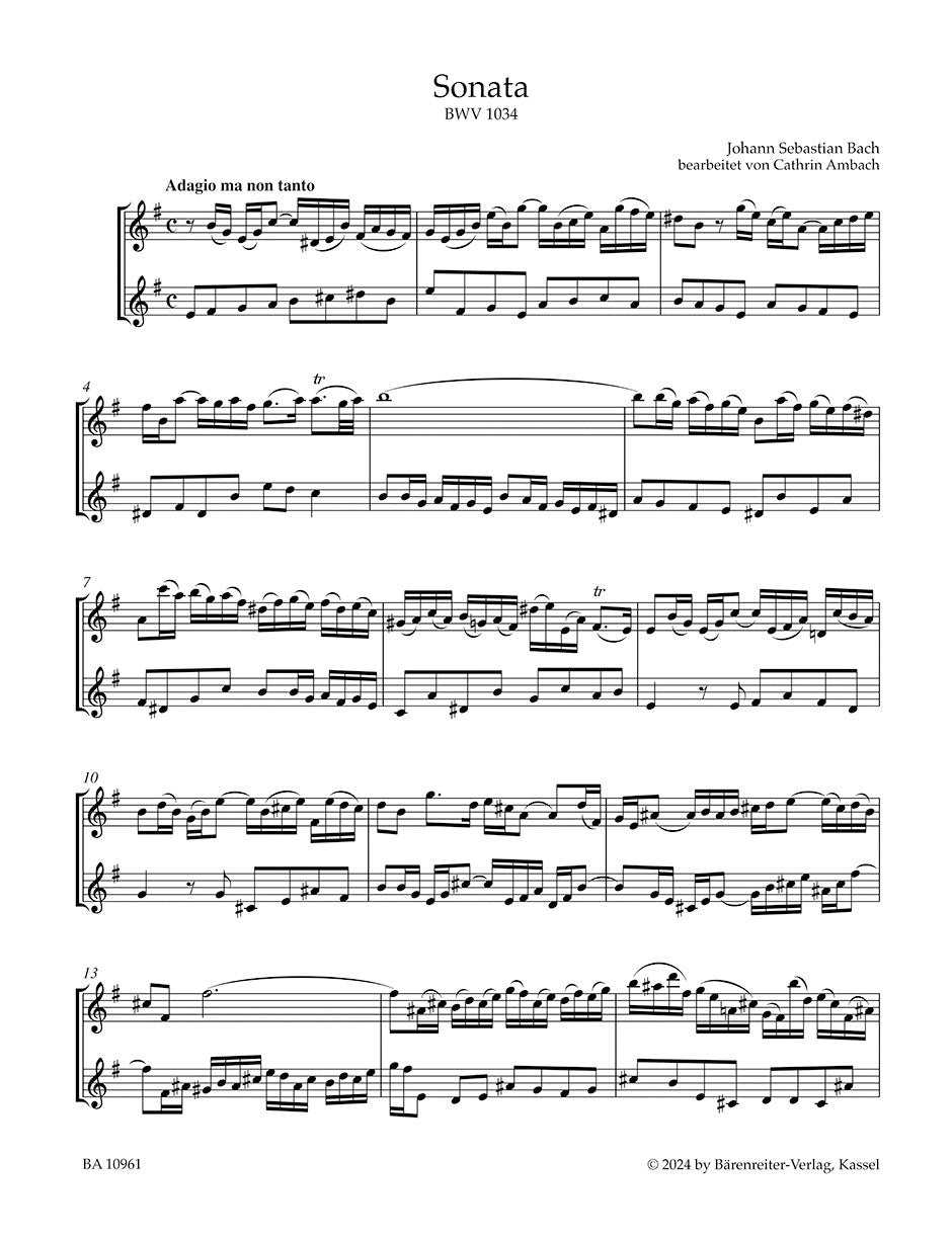 フルート/バッハ:フルートと通奏低音/オブリガート・チェンバロのための4つのソナタ BWV 1034、1035、1030、1032