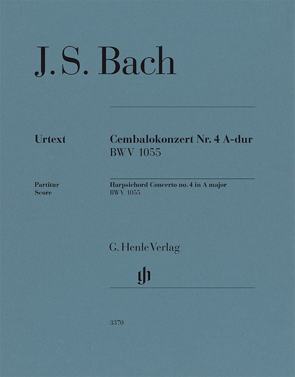 バッハ:チェンバロ協奏曲 第4番 イ長調 BWV 1055