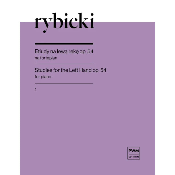 リビツキ:6つのエチュード Op. 54 第1巻(左手のための)