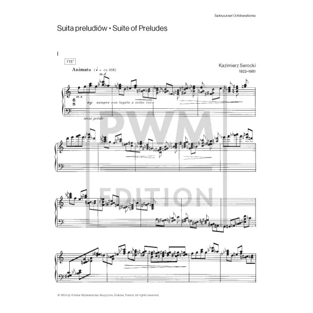 ピアノ/セロツキ:前奏曲組曲