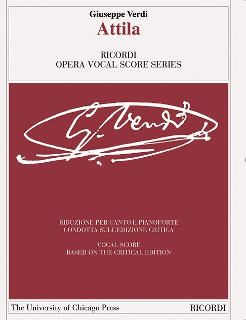 ヴェルディ:アッティラ:Ed. Critica di Helen M. Greenwald - riduzione per canto e pianoforte