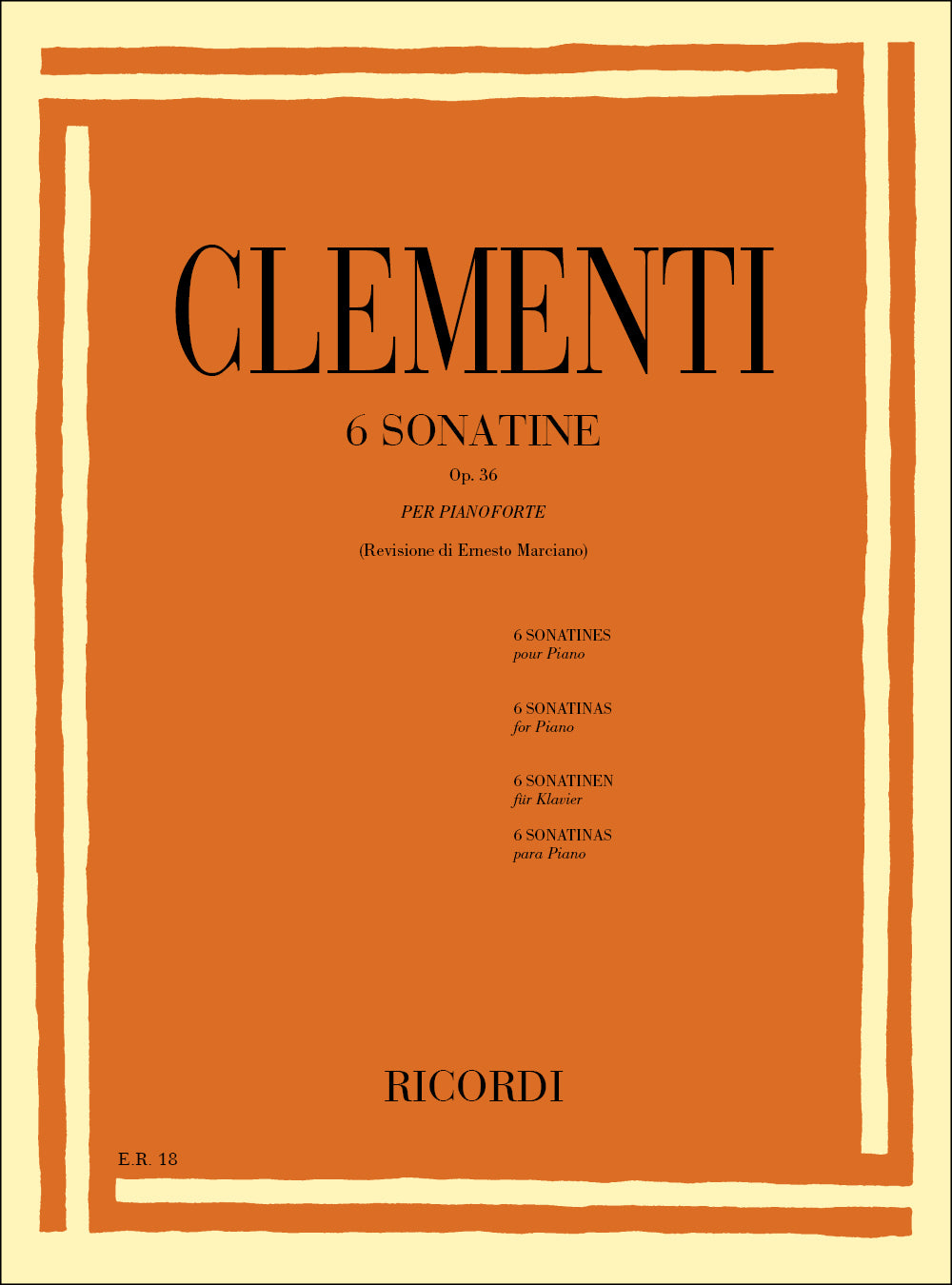 Muzio Clementi:6 Sonatine Op. 36