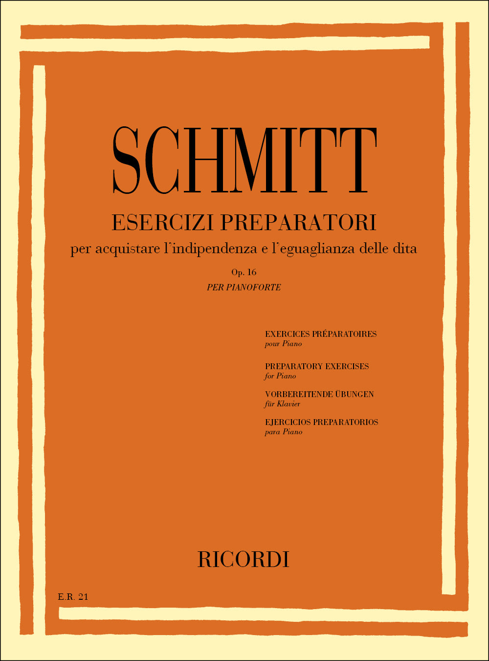 Aloys Schmitt:Esercizi Preparatori Op.16