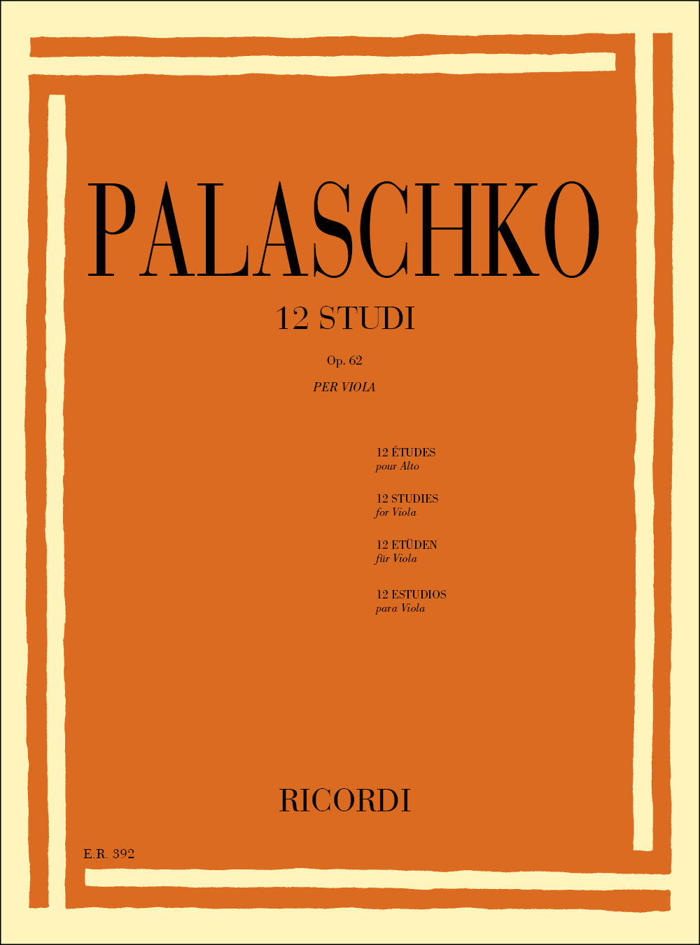 Johannes Palaschko:12 Studi Op. 62