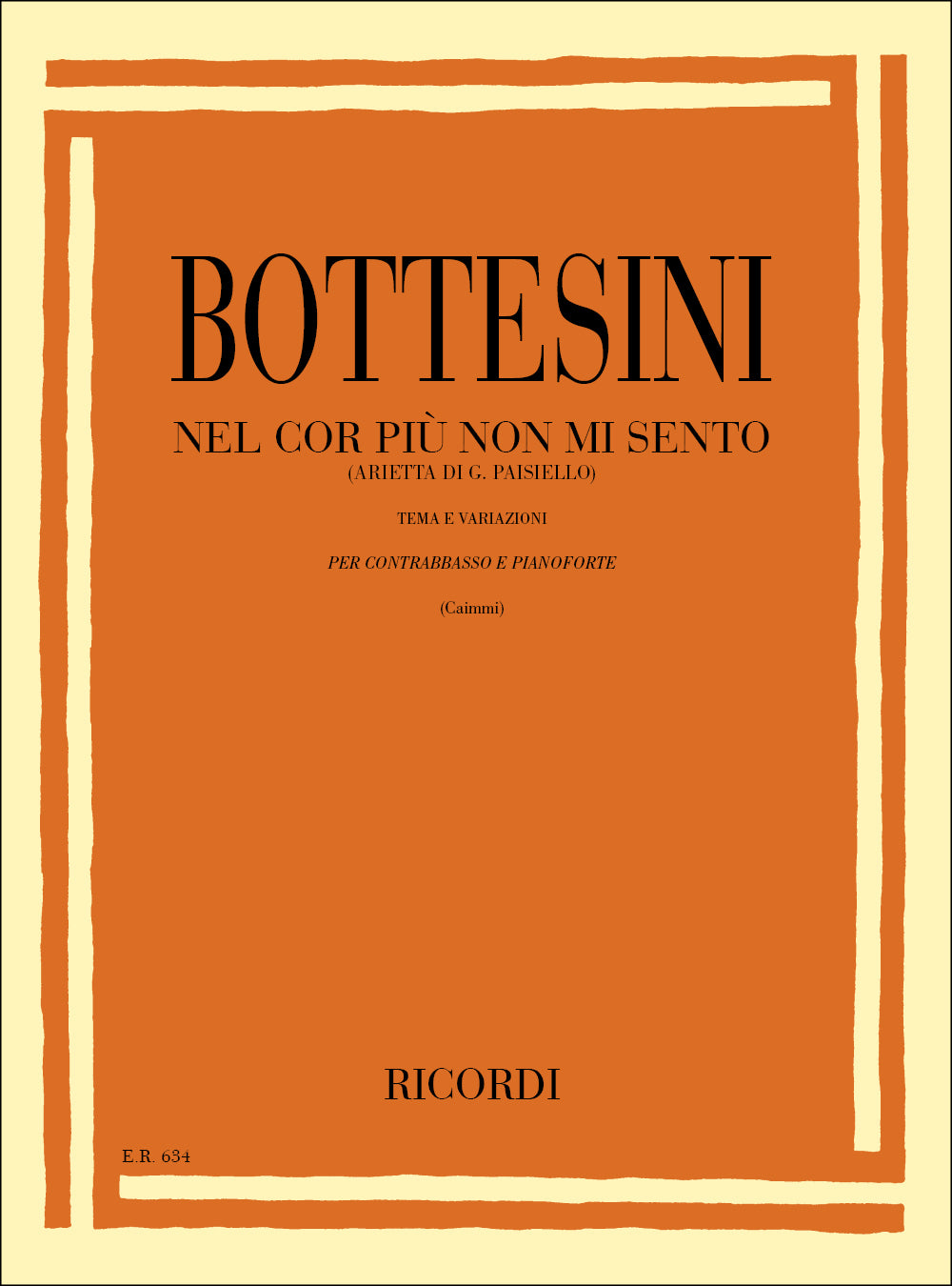Giovanni Bottesini:Nel Cor Piu Non Mi Sento (Arietta Di G. Paisiello)
