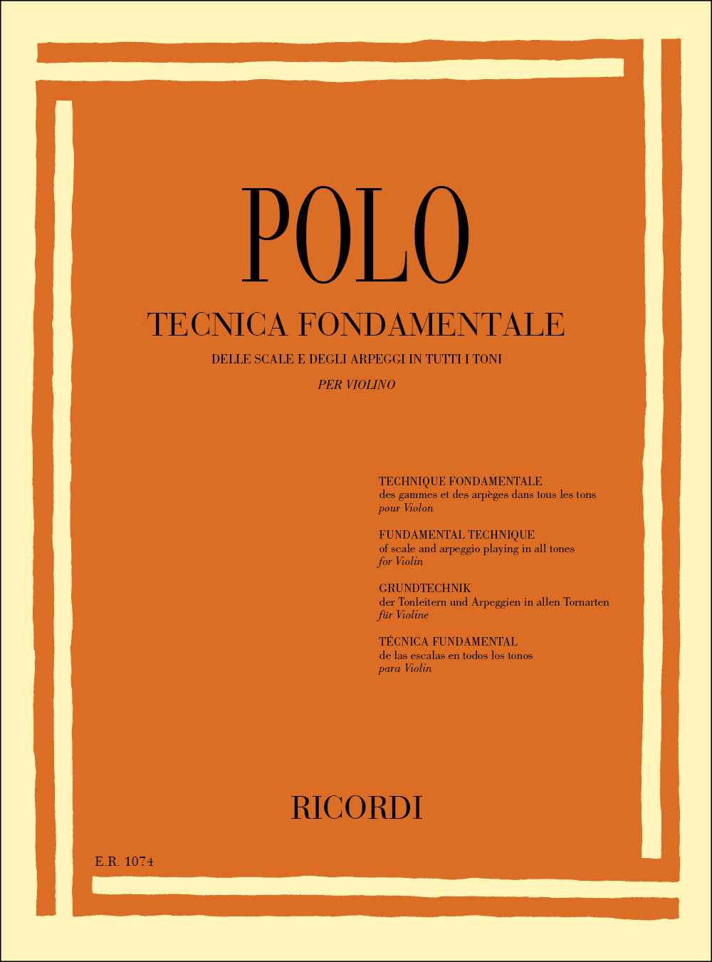 Enrico Polo:Tecnica fondamentale delle scale e degli arpeggi