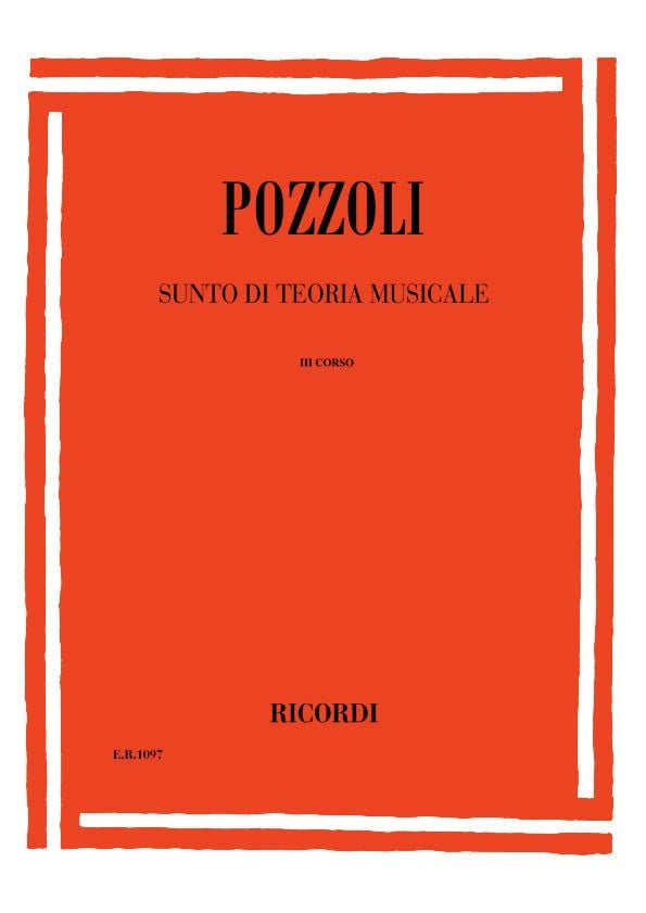 Ettore Pozzoli:Sunto Di Teoria Musicale