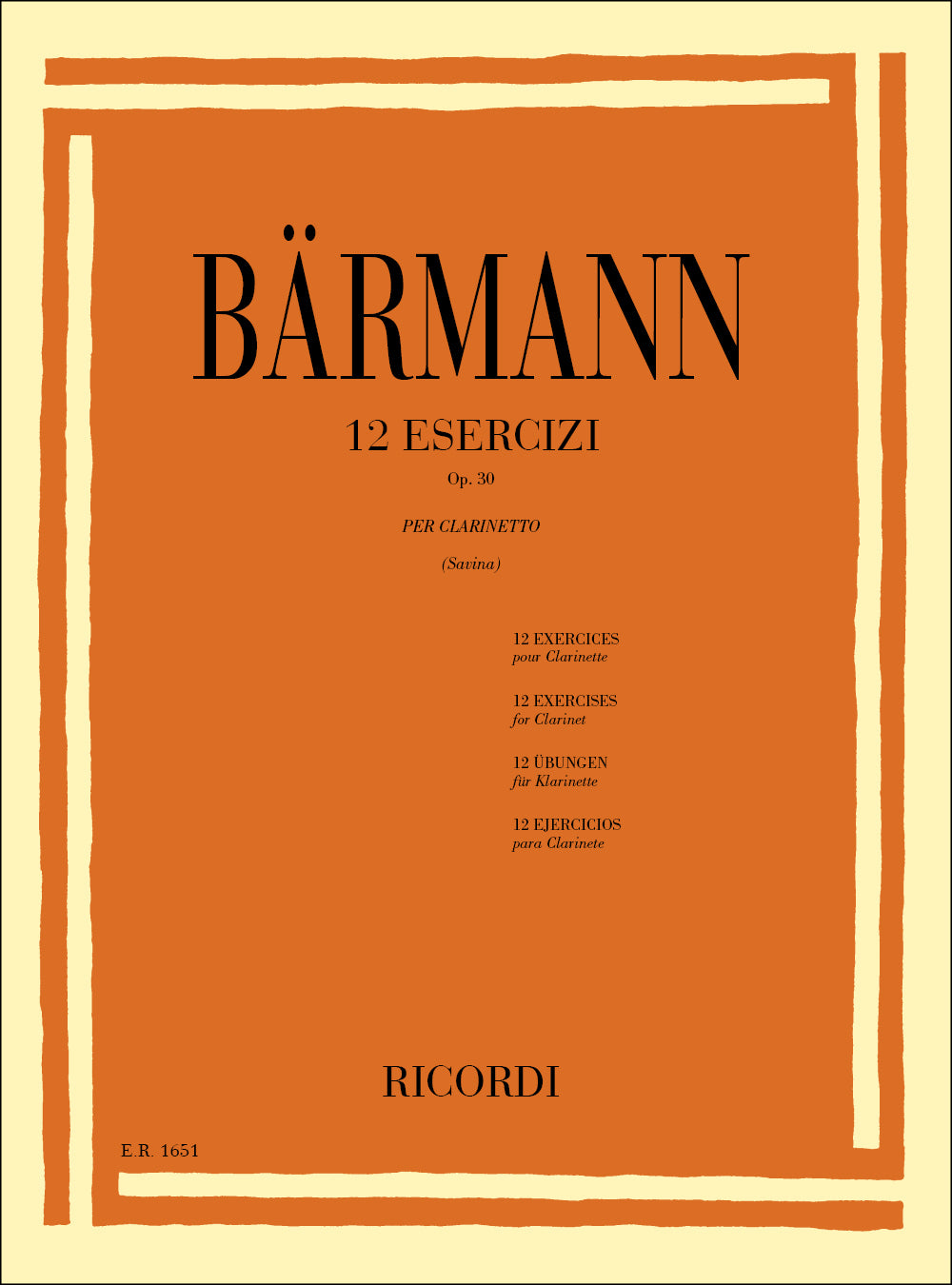 ベールマン:12の練習曲 Op.30