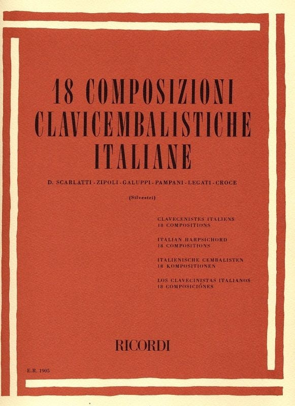 18のイタリア・チェンバロ作品集