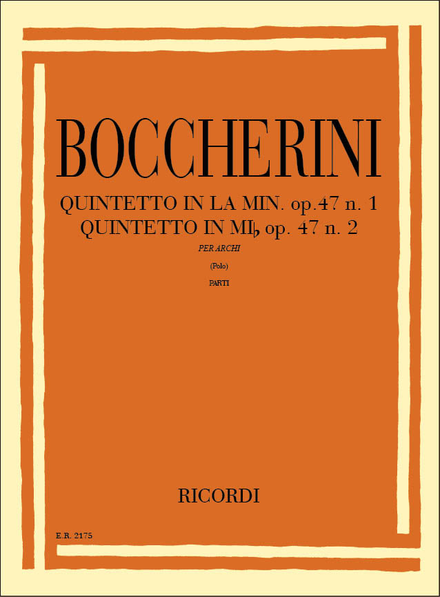 Luigi Boccherini:6 Quintet Vol. Iii: Nn. 5 E 6