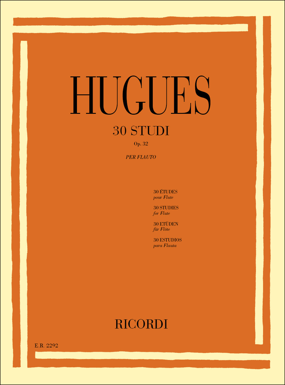 Luigi Hugues:30 Studi Per Flauto Op.32