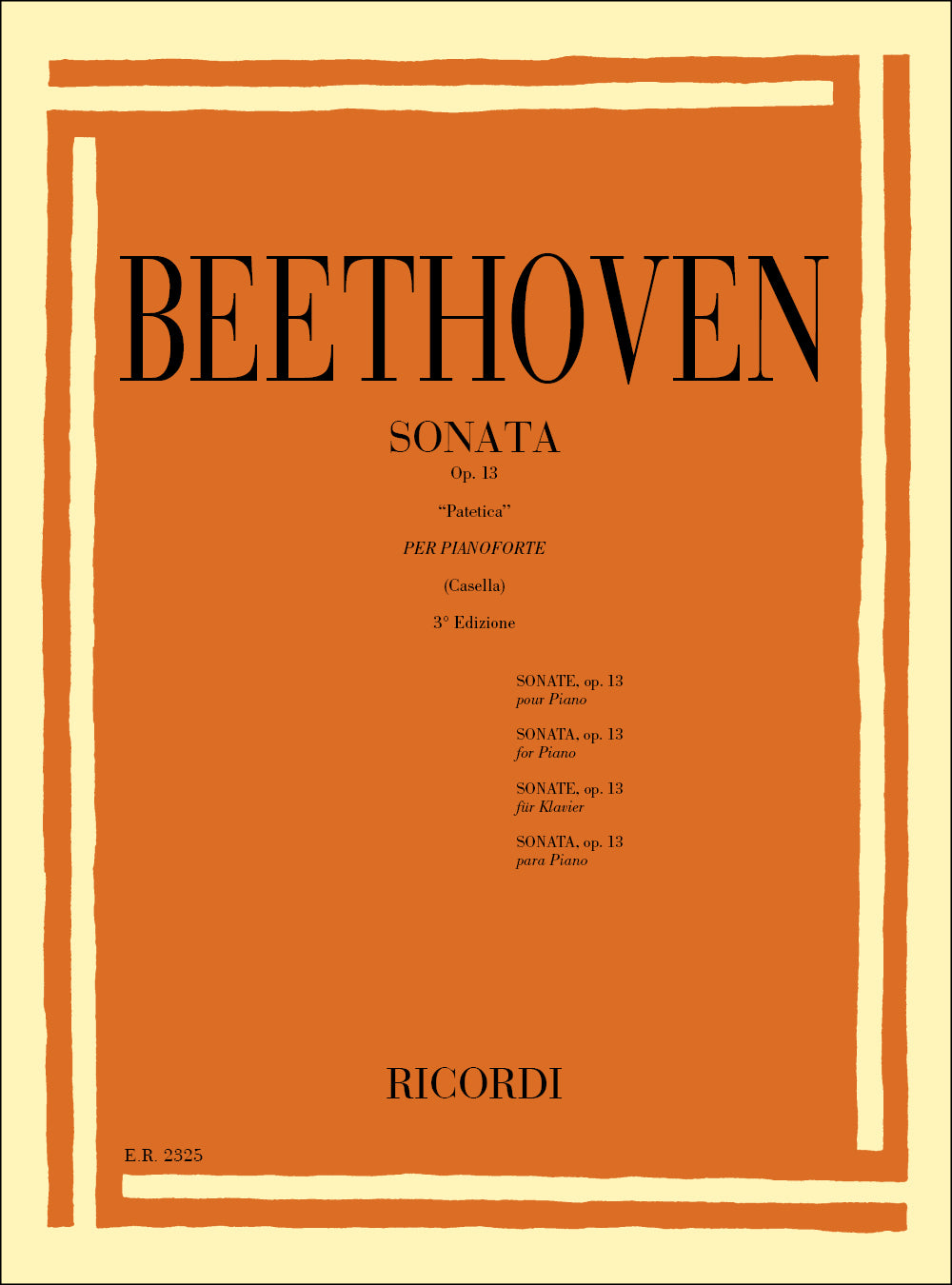 Ludwig van Beethoven:32 Sonate: N. 8 In Do Min. Op. 13 'Patetica'