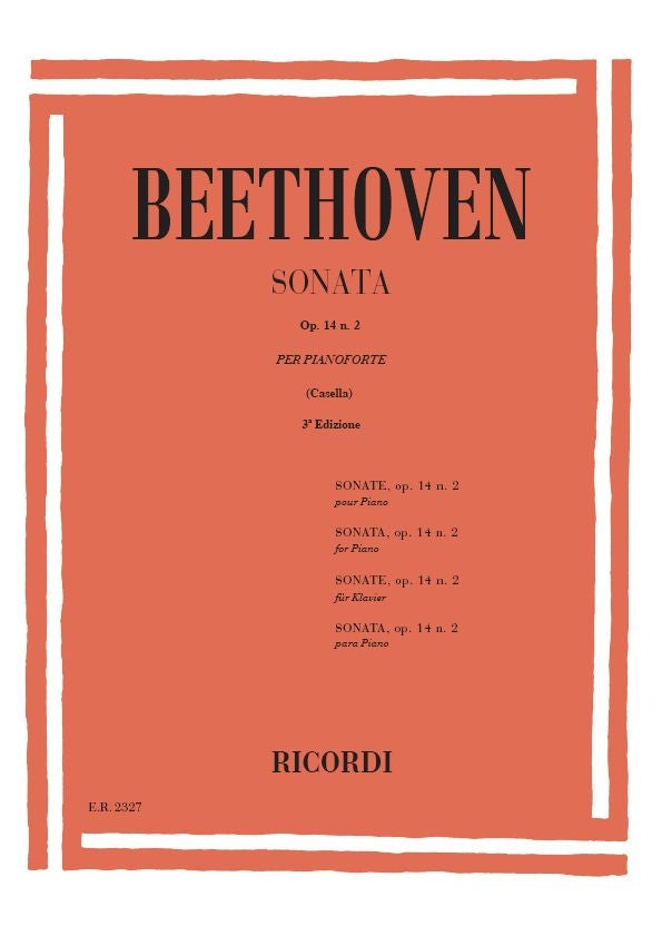 Ludwig van Beethoven:32 Sonate: N. 10 In Sol Op. 14 N. 2