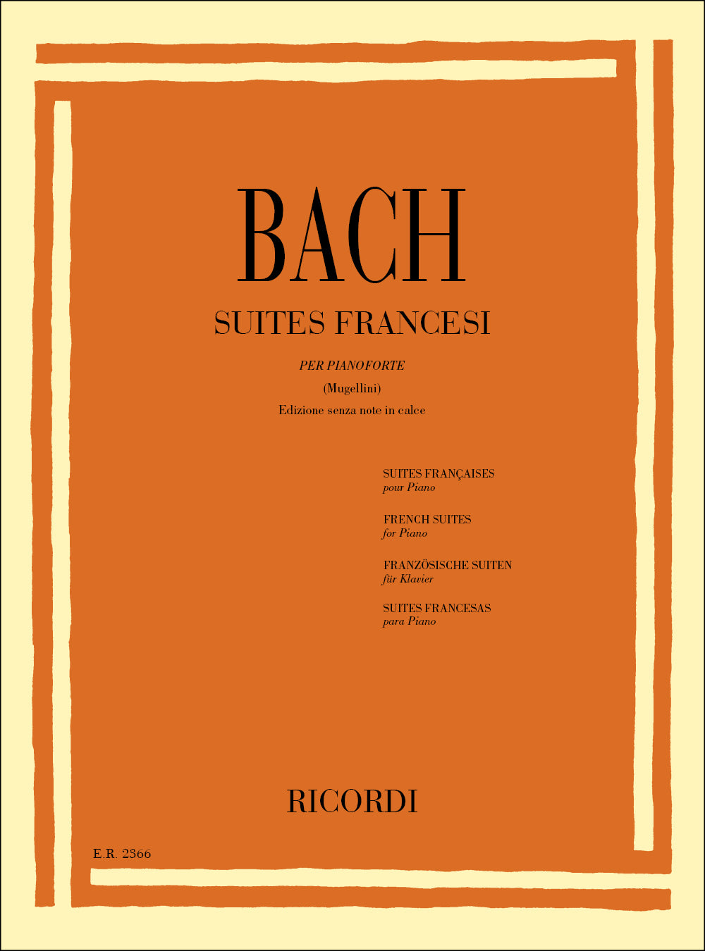 Johann Sebastian Bach:6 Suites Francesi Bwv 812 - 817