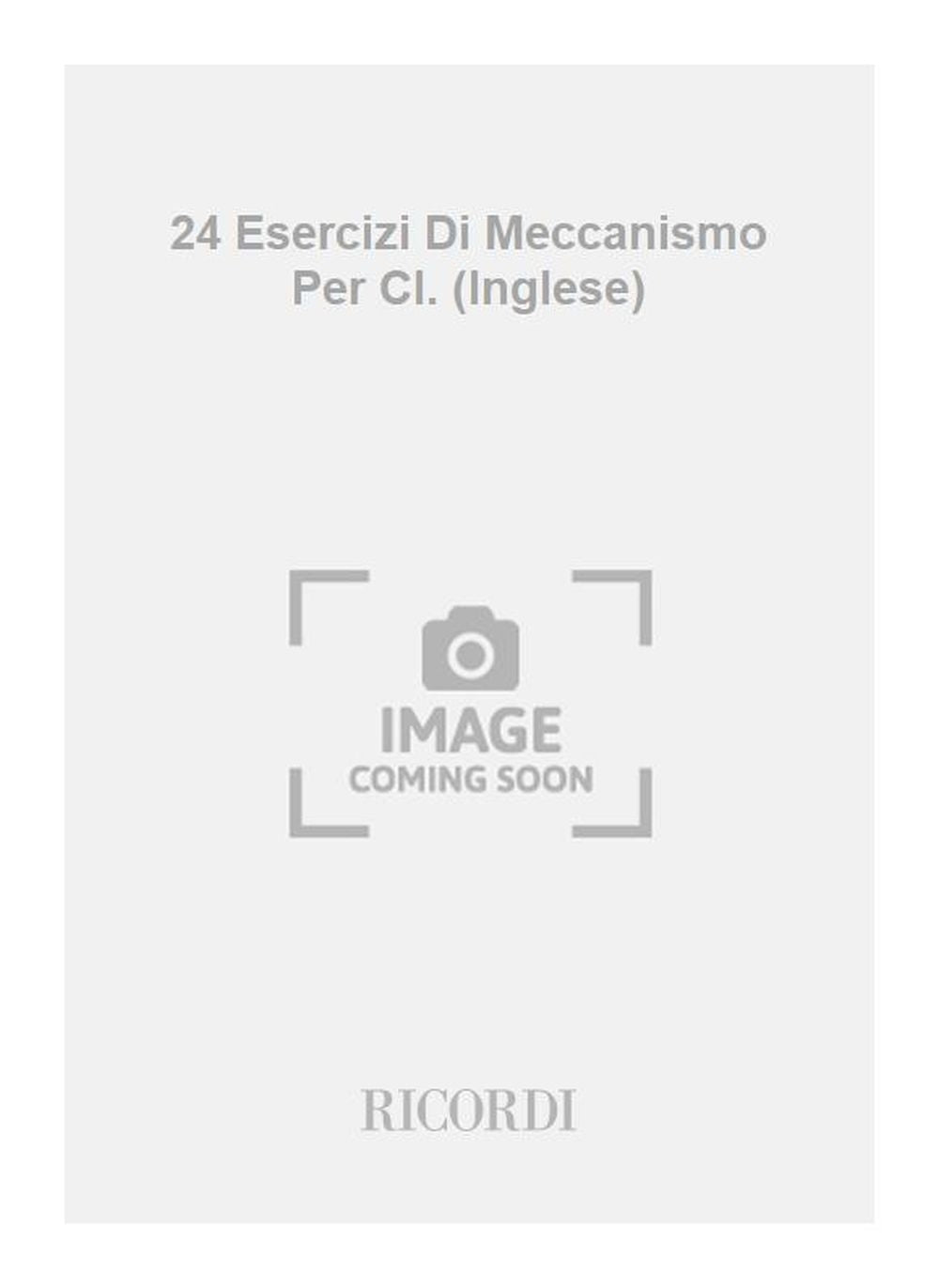 Franz Blatt:24 Esercizi Di Meccanismo Per Cl. (Inglese)