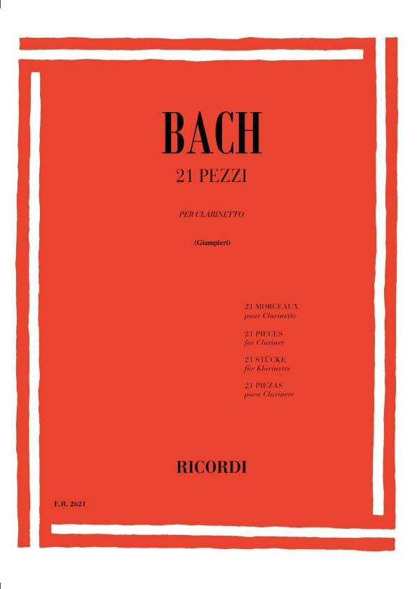 バッハ:クラリネットのための21の小品