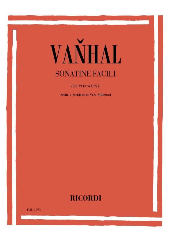 Jan Krtitel Vanhal:Sonatine Facili