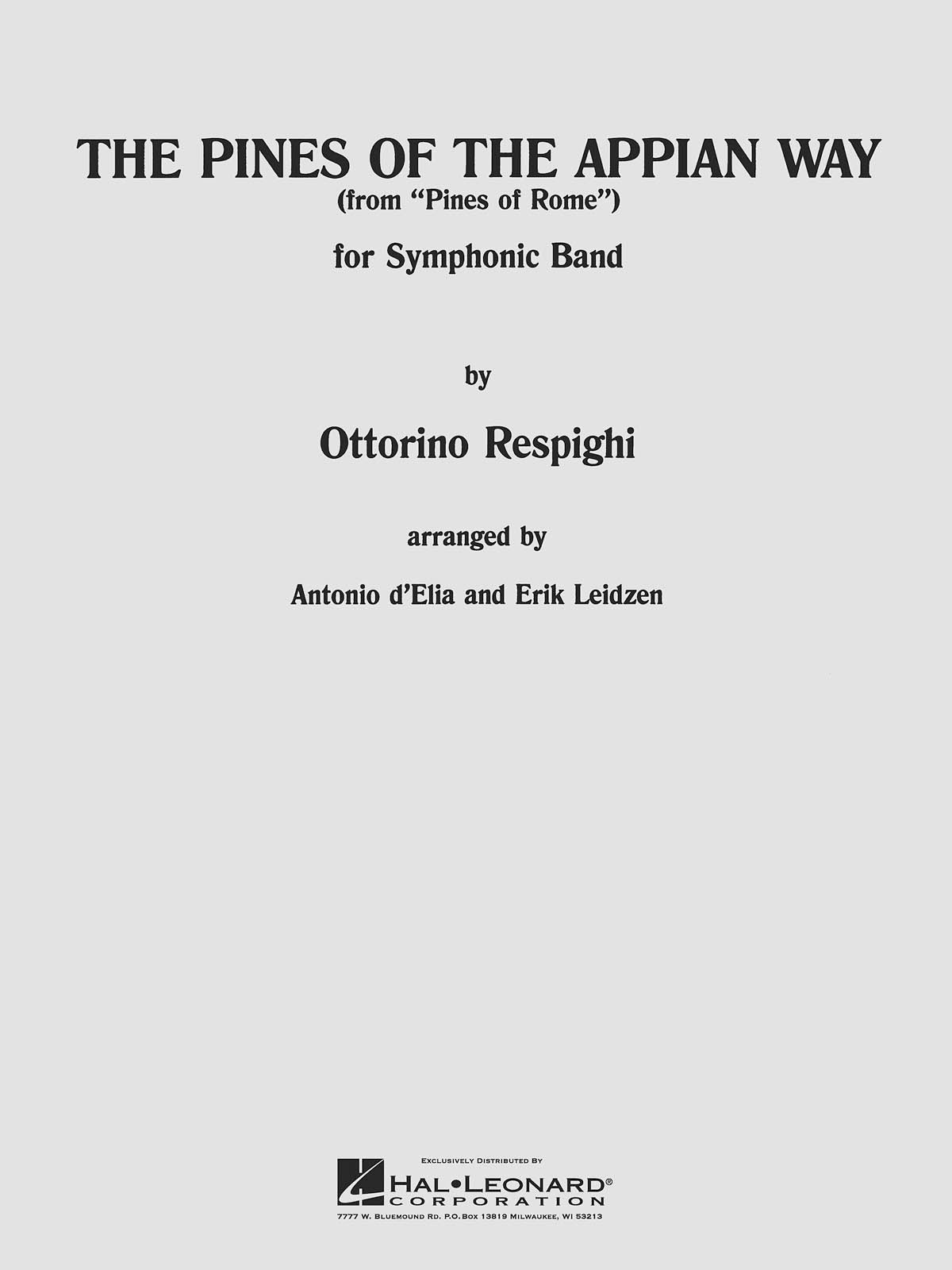 Ottorino Respighi:Pines of the Appian Way (from Pines of Rome)