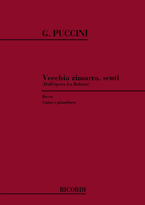 Giacomo Puccini:Vecchia Zimarra, Senti