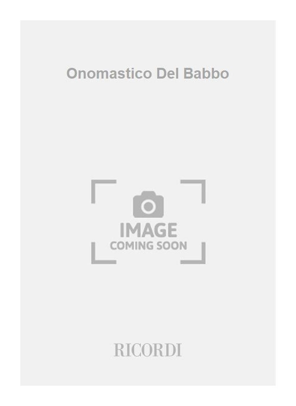 Costantino de Crescenzo:Onomastico Del Babbo