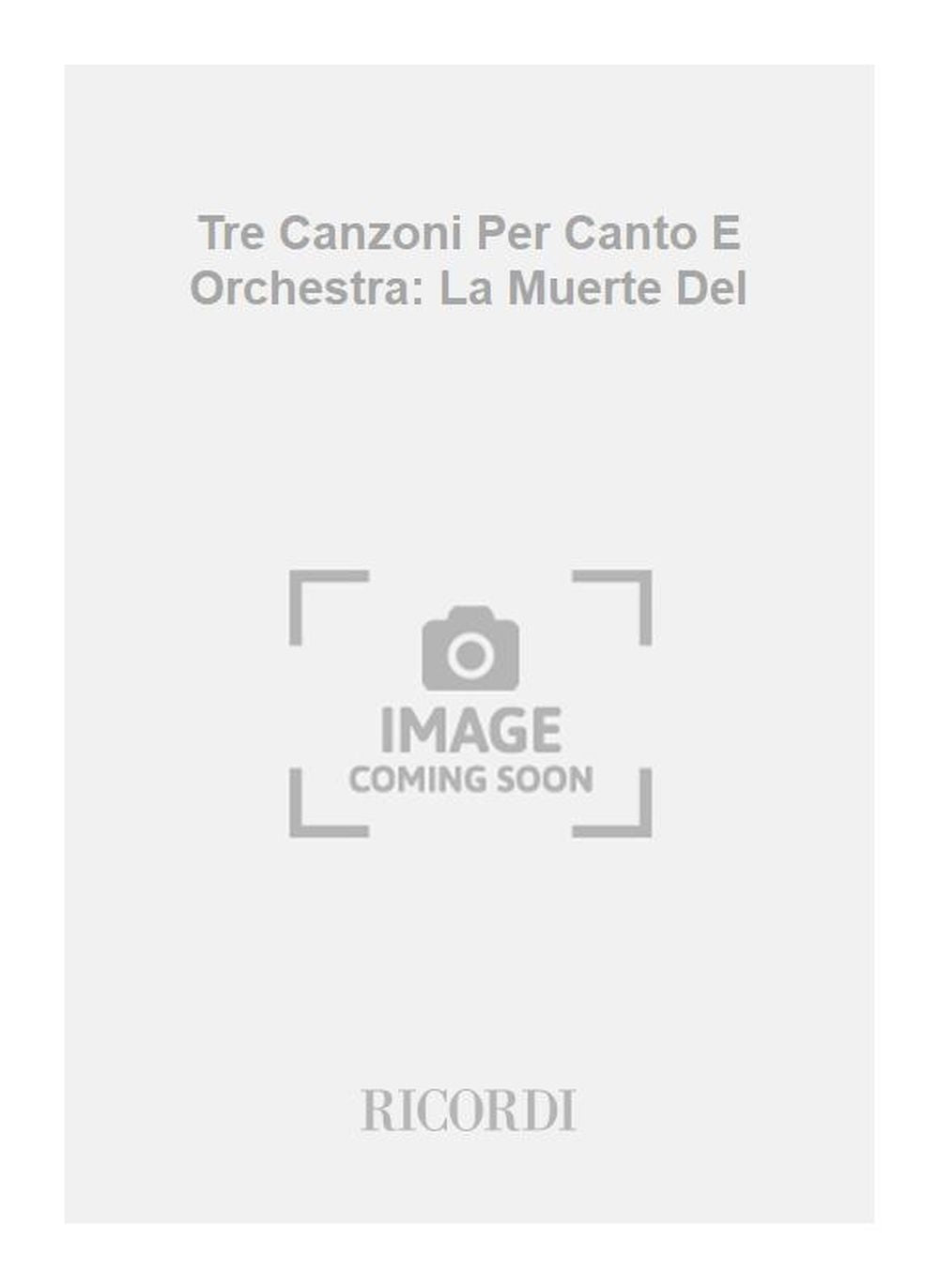 Elsa Sangiacomo-Olivieri:Tre Canzoni Per Canto E Orchestra: La Muerte Del