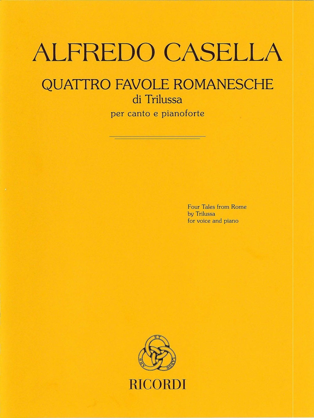 Alfredo Casella:Quattro favole romanesche di Trilussa