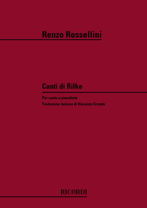 Renzo Rossellini:Canti Di Rilke