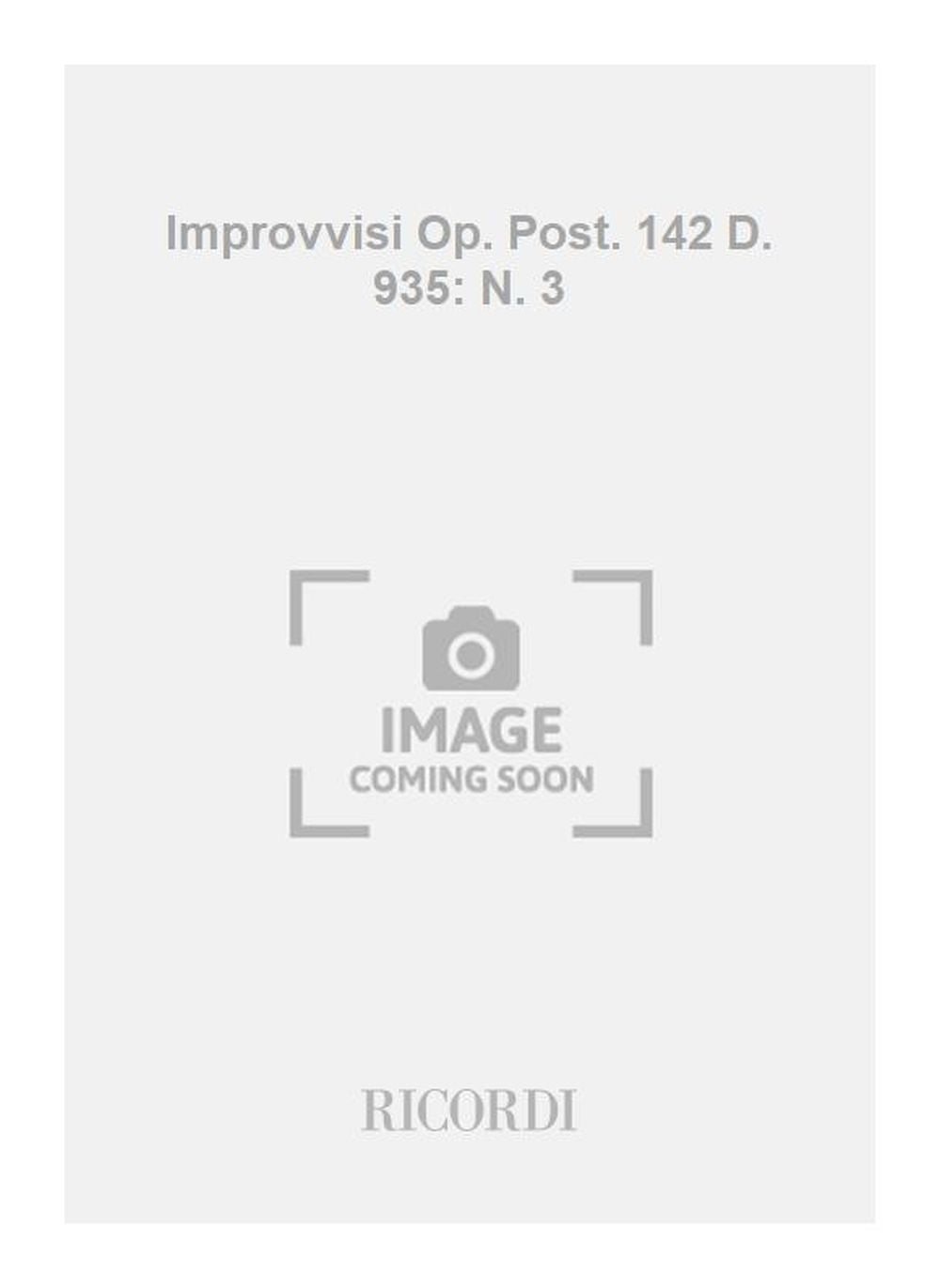 Franz Schubert:Improvvisi Op. Post. 142 D. 935: N. 3
