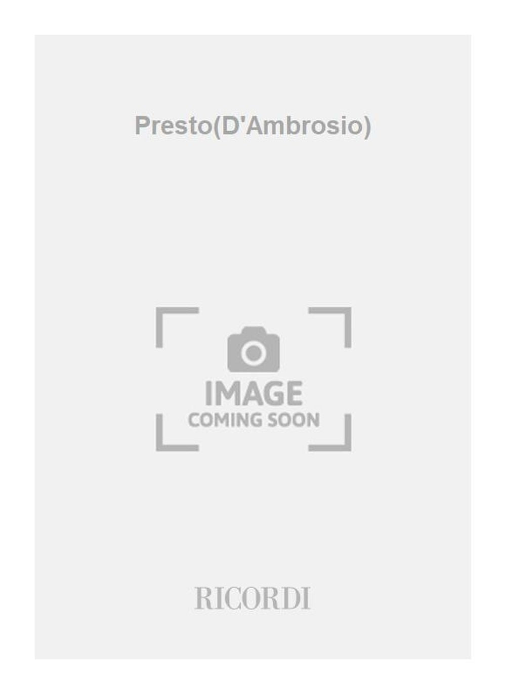 Porpora:Presto(D'Ambrosio)