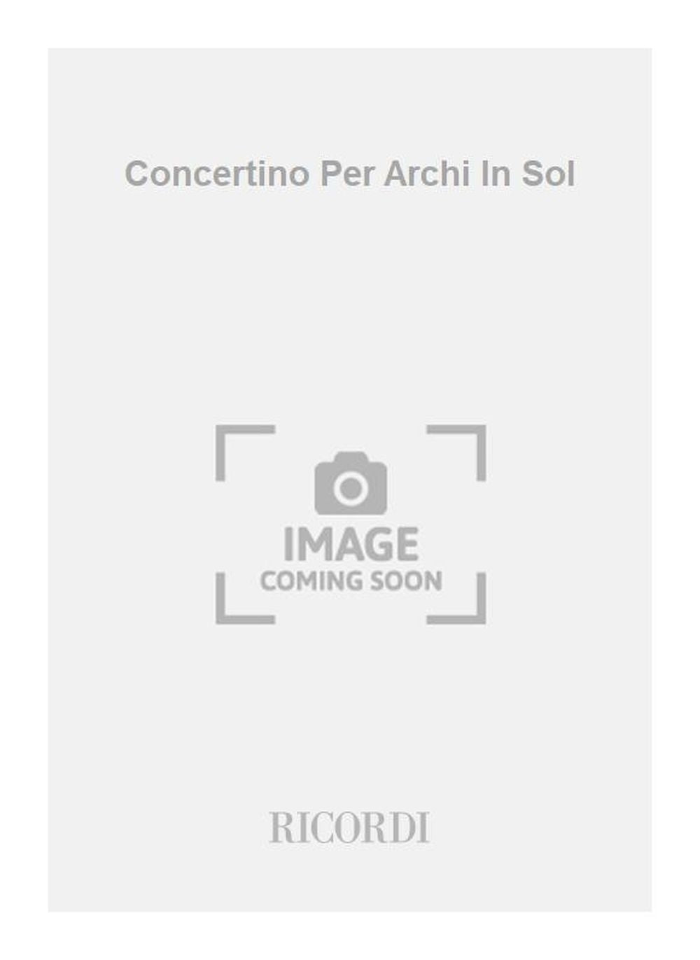 Giovanni Battista Pergolesi:Concertino Per Archi In Sol