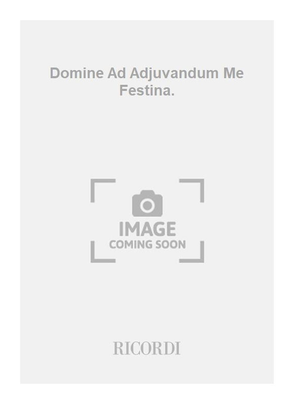 Giovanni Battista Pergolesi:Domine Ad Adjuvandum Me Festina.