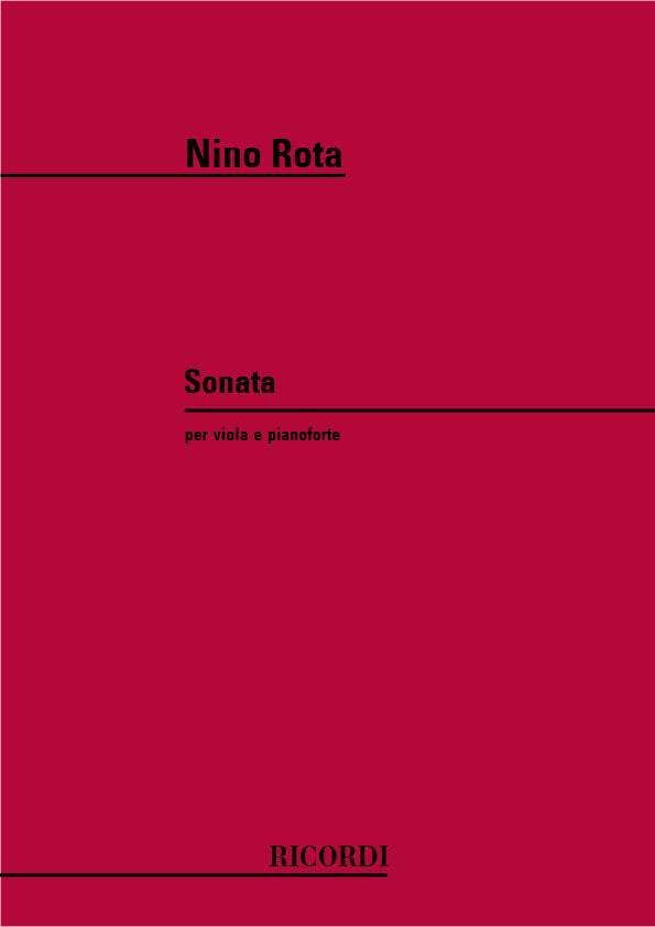 Nino Rota:Sonata:Per Viola e Pianoforte