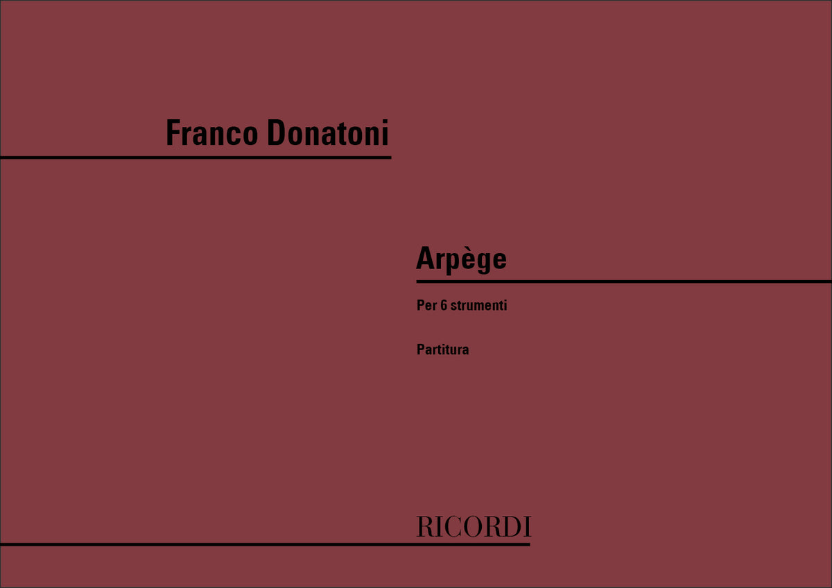 Franco Donatoni:Arpege