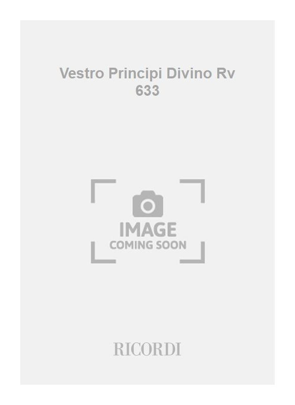 Antonio Vivaldi:Vestro Principi Divino Rv 633:Mottetto Per C., 2 Vl., Vla E B. - Partituur