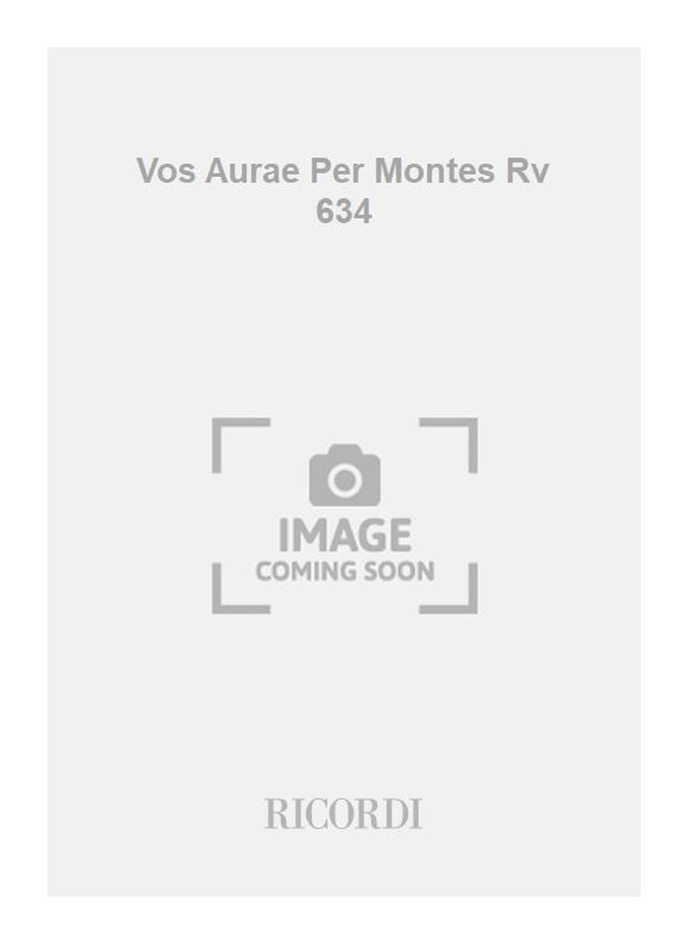 ヴィヴァルディ:山々を渡るそよ風よ RV 634:Mottetto 'Per La Solennita Di Sant'Antonio', Per S., 2 Vl., Vla E B. - Partituur