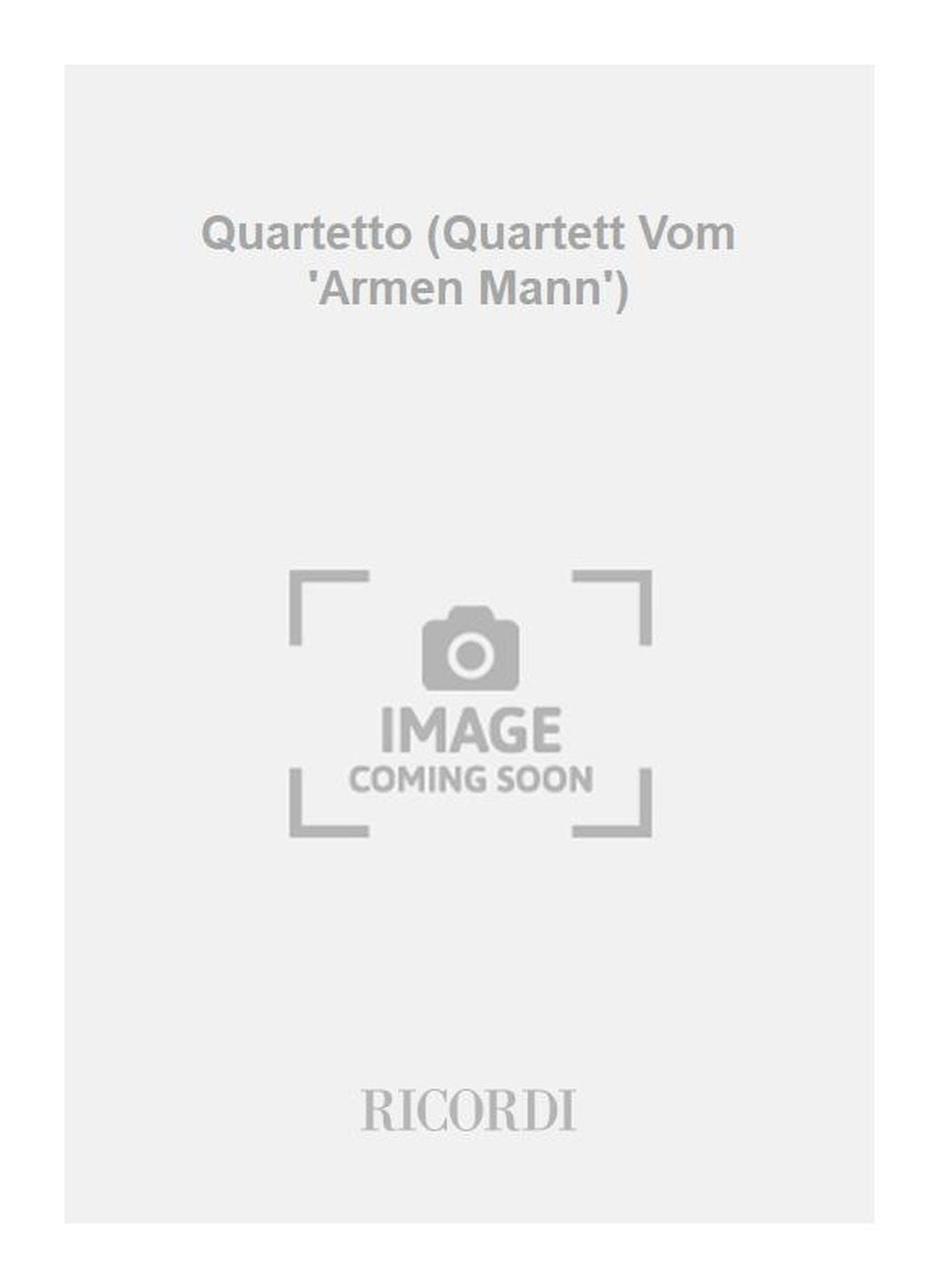 Luca Lombardi:Quartetto (Quartett Vom 'Armen Mann')