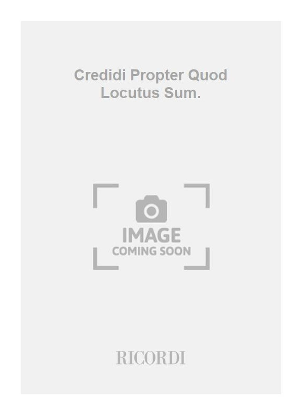 Antonio Vivaldi:Credidi Propter Quod Locutus Sum.