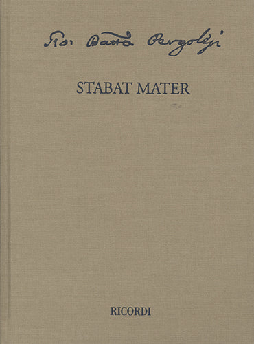 ペルゴレージ:スターバト・マーテル:Ed. critica a cura di Claudio Toscani