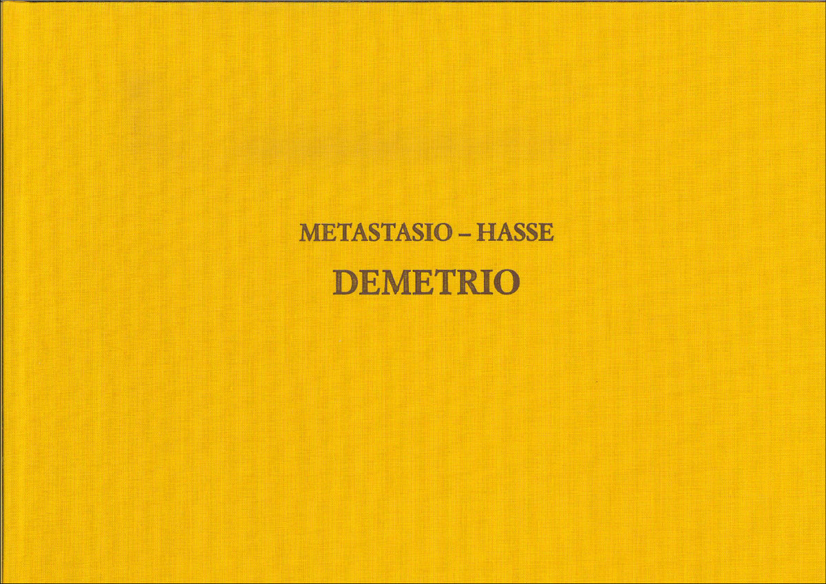 Johann Adolf Hasse:Demetrio