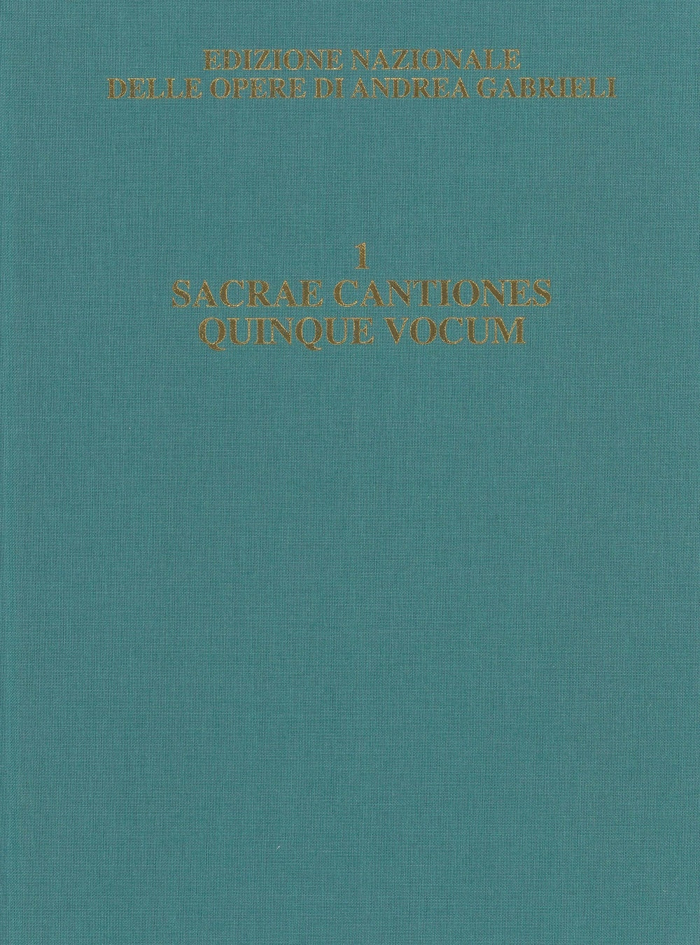 Andrea Gabrieli:Sacrae cantiones quinque vocum. Liber primus