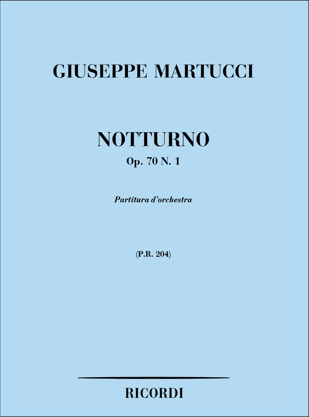 Giuseppe Martucci:Notturno Op.70 N.1