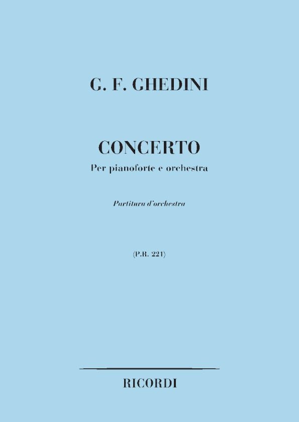 Giorgio Federico Ghedini:Concerto