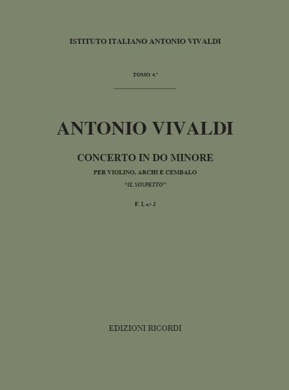 Antonio Vivaldi:Concerto per Violino, Archi e BC in Do min RV 199