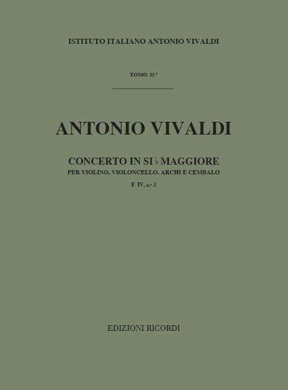 Antonio Vivaldi:Concerto B-flat major RV 547 (F.IV no.2)