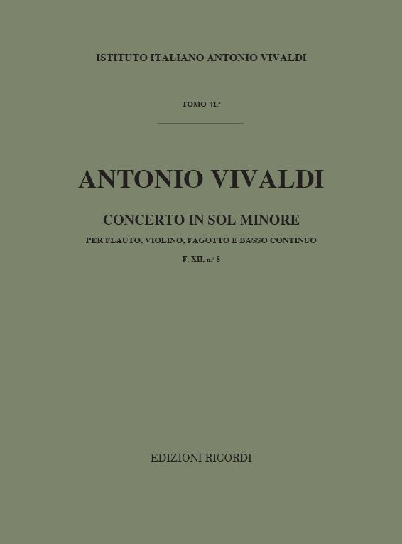 Antonio Vivaldi:Concerto Per Strumenti Diversi E B.C.::Rv 106 -F.Xii/8 - Tomo 41
