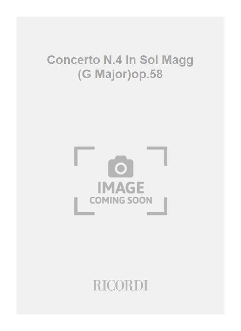 Ludwig van Beethoven:Concerto N.4 In Sol Magg (G Major)op.58