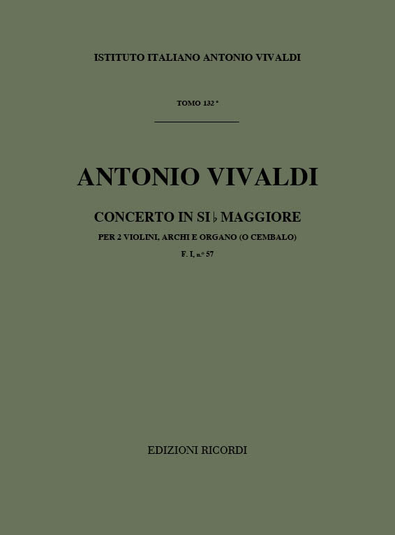 Antonio Vivaldi:Concerto Per 2 Violini, Archi e BC: Si Bem Rv 530
