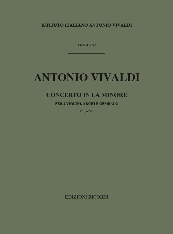 Antonio Vivaldi:Concerto in La Minore (a minor)